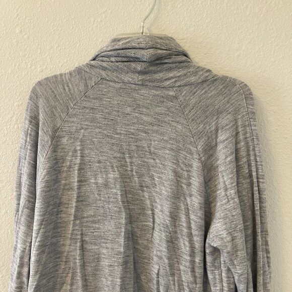 Athleta Women's Open Cardigan Modal Blend Thumb Holes Pockets Gray Size Medium - Picture 9 of 14